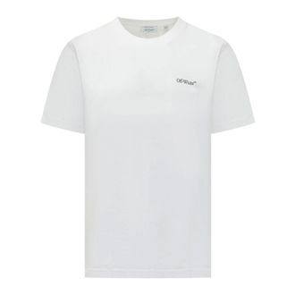 Off-white T-Shirts, male, White, Size: XL Metal Arrow SS Tee