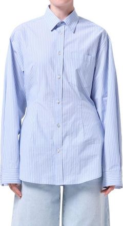A Gold E Cinch Stripe Button-Up Shirt in Webb Stripe at Nordstrom, Size X-Small