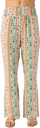O'Neill Jonie Cora Floral Wide Leg Pants in Tapioca at Nordstrom, Size Medium