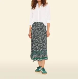 Xirena Yana Skirt In Navy Tile