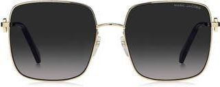 Marc Jacobs 58mm Gradient Square Sunglasses in Gold Black at Nordstrom Rack