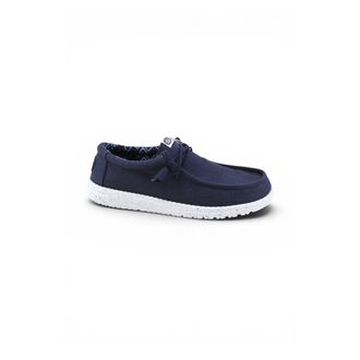 Hey Dude Wally Stretch Canvas Loafers - male - Hey Dude - Boat Shoes - Blue - 10 UK - Shoes