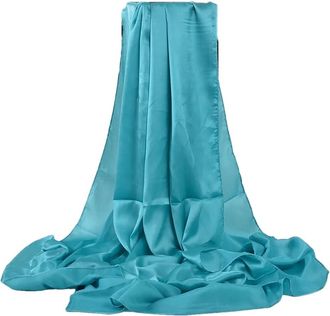 Generic Silk Scarf Winter Women Long Satin Scarf Shawl Scarves