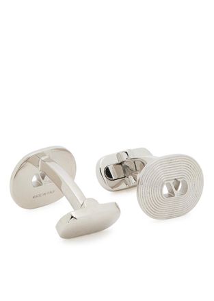 Valentino Garavani Ovalette Vlogo Cufflinks - Silver - One Size