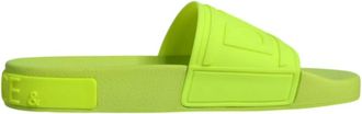 Dolce & Gabbana Schoenen, Dames, Groen, 36 EU, Neon Groene Rubberen Slippers