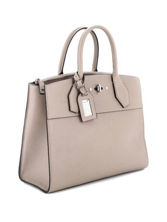 Louis Vuitton City Steamer Handbag Leather MM tote bag - Beige
