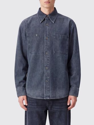 Wooyoungmi Slim Fit Cotton Shirt with Back Graphic Print