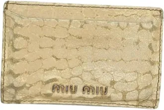 Miu Miu Pre-owned Wallets, female, White, Size: ONE SIZE Pre-owned Leather Wallet