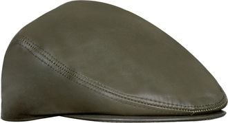 Infinity Leather Mens Leather Peaky Blinders Newsboy Flat Hat