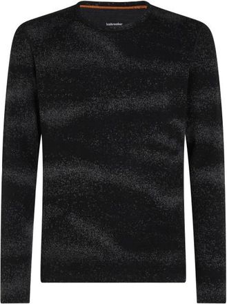 Icebreaker Merino 260 Oasis Vertex L/S Crewe Chillwave Merinounterw&auml;sche f&uuml;r Herren | schwarz