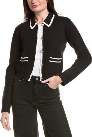 English Factory Scallop Detailed Cardigan