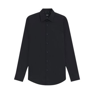 HUGO BOSS Hugo, Formal Shirts, male, Black, Size: 4XL Formal Shirts