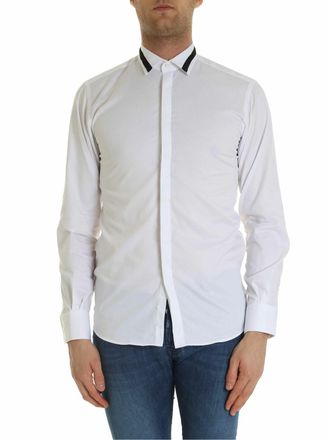 Karl Lagerfeld White shirt with black insert