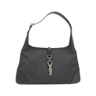 Gucci Pre-owned Shoulder Bags, female, Black, Size: ONE SIZE Pre-owned Vintage Denim Shoulder Bag