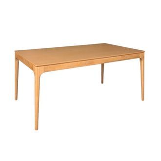Sweeek Mesa de comedor rectangular en madera de 6 plazas, natural
