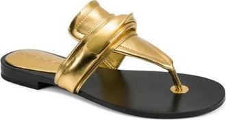 DKNY Velvet Flip Flop in Gold at Nordstrom, Size 6.5