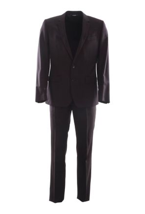 Dolce & Gabbana Mens Maroon Wool Suit Virgin Wool - Size S / IT 46