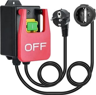 OEM Interrupteur Marche Arr&ecirc;t - 220 V Monophas&eacute; - 16 A - Pour Atelier Bois M&eacute;tal - 1 Pi&egrave;ce