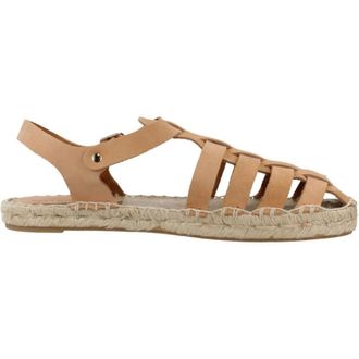 Yellow Platte Sandalen voor Vrouwen - Dames - Sandalen - Bruin - 41 EU - Schoenen