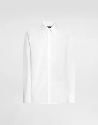 Dolce & Gabbana Gold Poplin Shirt - Man Shirts White 37