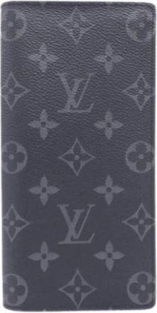 Louis Vuitton Pre-owned Wallets, male, Black, Size: ONE SIZE Pre-owned Monogram Eclipse Long Wallet