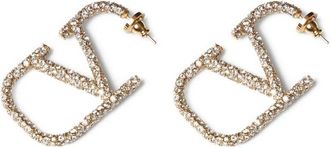 Valentino Garavani VLogo Signature Crystal-embellished Earrings