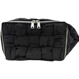 Bottega Veneta Pre-owned Vintage Nylon Crossbody Bag - Dames - Pre-owned - Zwart - Maat: ONE Size Nylon