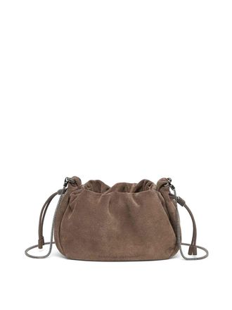 Brunello Cucinelli Shoulder bag in suede leather
