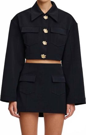 Acler Hunston Cropped Jacket In Black