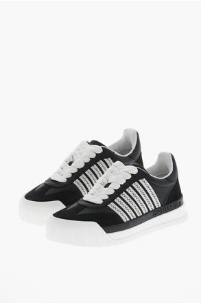 Dsquared2 Leather Low Top Sneakers with Contrasting Details size 36