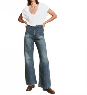The Great. High-Waisted Dock Jean In Marina Wash