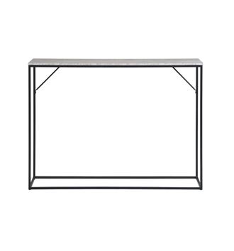 Moloo Mesa consola de travertino y metal 110x80 cm