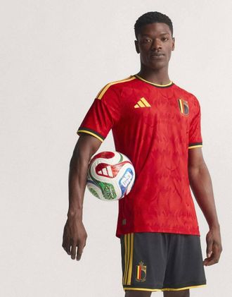 adidas adidas Performance - Belgium 26 Authentic - Maglia da casa rossa e oro audace-Rosso