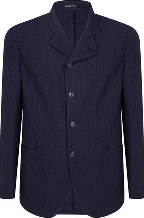 Emporio Armani Giacca in lana - Blu