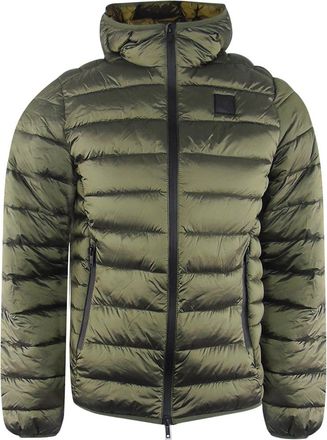 Iceberg Mens Ice Iceberg Plain Padded Dark Shiny Green Jacket - Tan - Size: 44/Regular