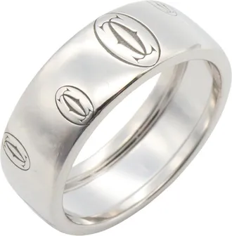Cartier Silver White Gold (18K) Band Ring (Pre-Owned)