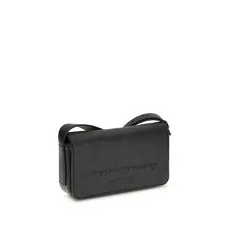 Alexander Wang Womens Black Calf Leather Bos Taurus Shoulder Bag