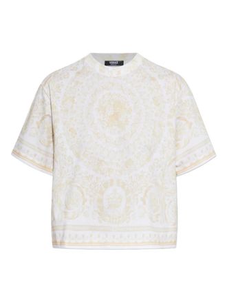 Versace Barocco-print T-shirt - White