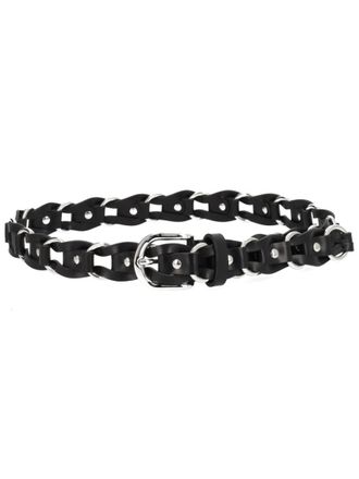 Isabel Marant Black Chain Detail Logo Belt