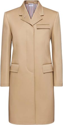 Thom Browne Cappotto Chesterfield - Marrone