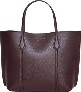 Tory Burch Tassen, Dames, Rood, ONE Size, Katoen, Perry Small Tote