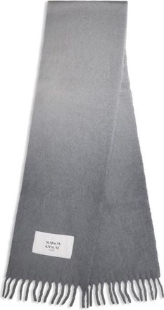 Maison Kitsun&eacute; Alpaca Scarf - Gray