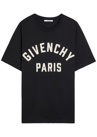 Givenchy Logo-appliqu&eacute;d Cotton T-shirt - Navy - XL