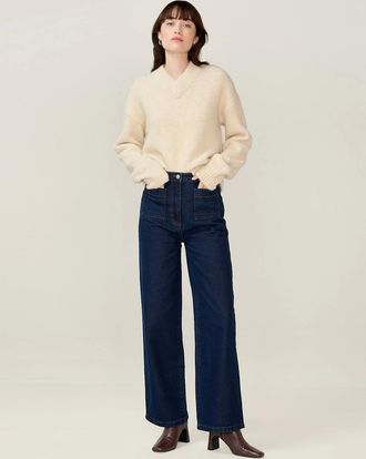 Omnes Womens Orielle Jeans in Indigo - Navy - Size: 12