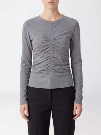 Isabel Marant Top slim fit in misto lana con vita arricciata