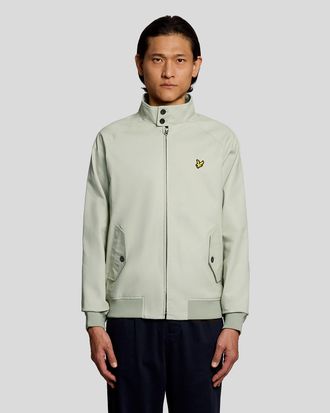 Lyle & Scott Mens Harrington Jacket in Light Grey Cotton - Size X-Large