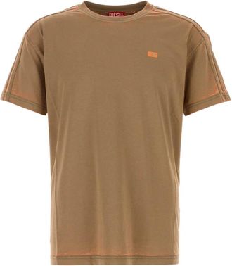 Diesel T-Wayan - Heren - T-shirts - Bruin - M - Katoen - Tops