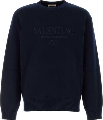 Valentino Garavani Dark Blue Wool Sweater