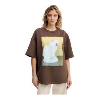Munthe Raploi T-shirt - - Tops - Donna - Marrone - M