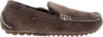 Lamofootwear Womens Callie Slip-On Moccasin Shoe In Chocolate